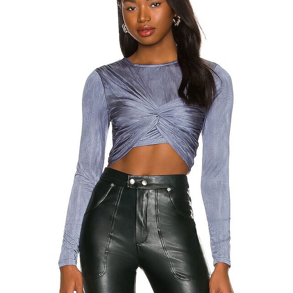 Super down crop top, size XS